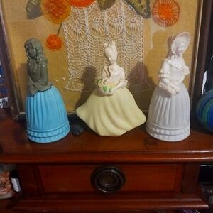 Vintage Lady Figurines Trio